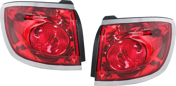 Tail Light Assembly Pair/Set for Buick Enclave 2008-2012, Outer, Right (Passenger) and Left (Driver), Replacement