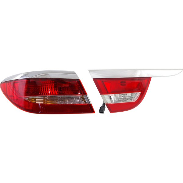 Tail Light Set for Buick Verano 2012-2017 - Inner and Outer, Left (Driver), Halogen Replacement