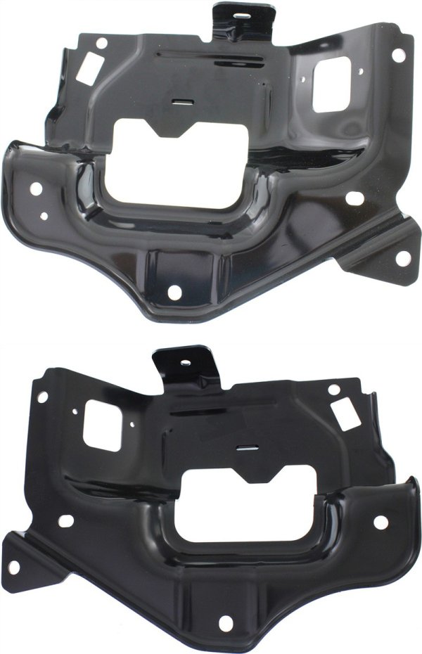 Front Bumper Bracket Pair/Set for Chevrolet Silverado 1500 (2014-2015), 3rd Gen, Right (Passenger) and Left (Driver) Side Bracket, Inner, Replacement