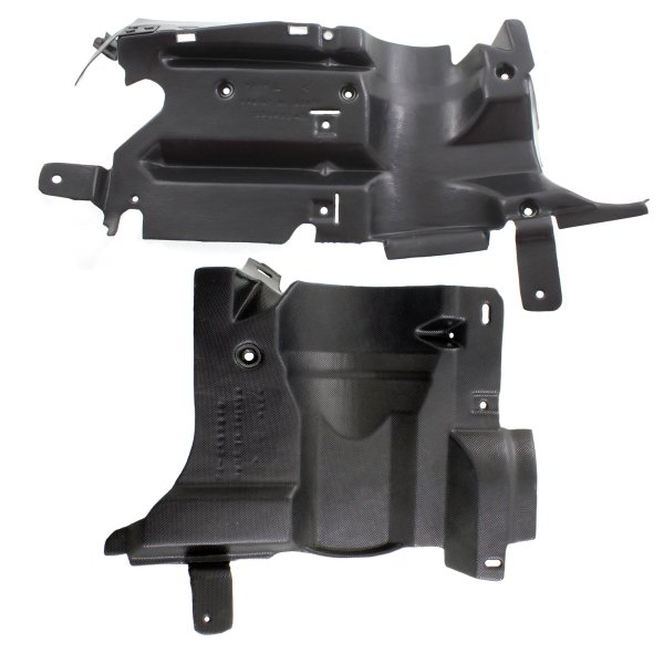 Engine Splash Shield Under Cover Pair/Set for 2002-2005 Chevrolet Cavalier, Includes Right (Passenger) and Left (Driver) Cover, Replacement