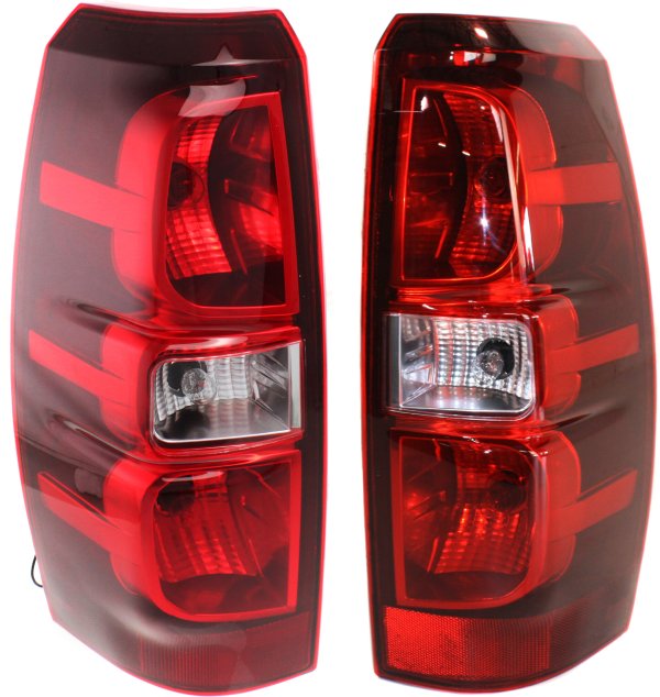 Tail Light Assembly Pair/Set for 2007-2013 Chevrolet Avalanche, Right (Passenger) and Left (Driver) Side Replacement