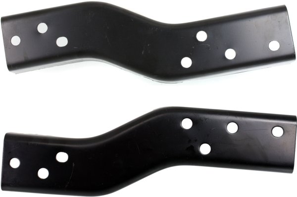 Rear Bumper Bracket Pair/Set for Chevrolet S10 Pickup 1994-1997, Right (Passenger) and Left (Driver), Fleetside, Outer, Replacement
