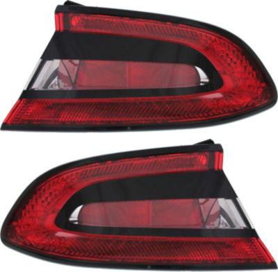 Tail Light Assembly for Dart 2013-2016, Halogen Outer Right (Passenger) and Left (Driver), Replacement Pair/Set