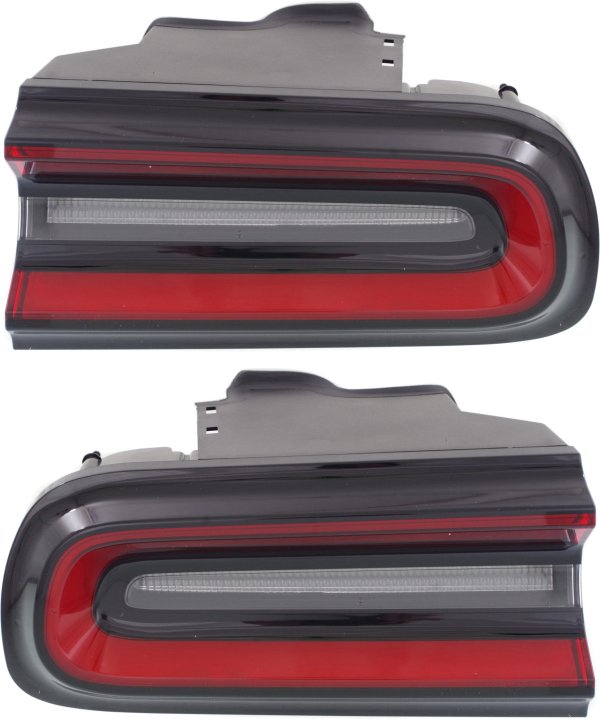 LED Tail Light Assembly Pair/Set for Dodge Challenger 2015-2022, Right (Passenger) and Left (Driver), Outer Replacement