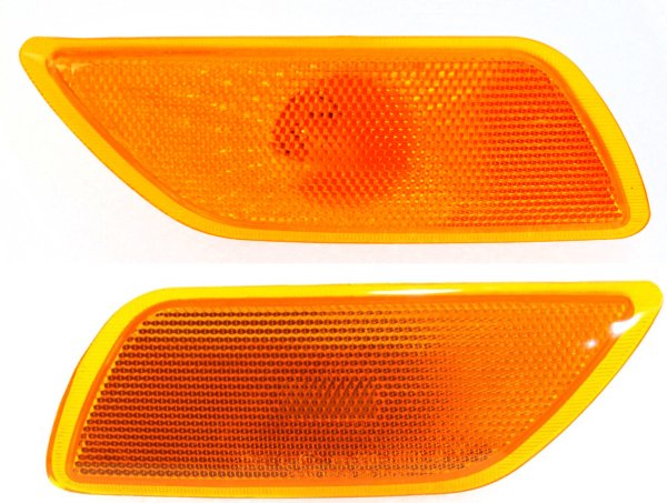 Pair/Set - Front Side Marker Light Assembly for Ford Focus 2006-2007, Right (Passenger) and Left (Driver), Without Appearance Package, Replacement Set 