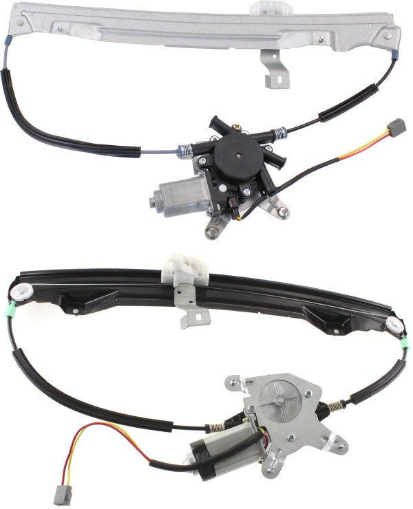 Rear Window Regulator Pair/Set for Ford Explorer 2002-2010 Right (Passenger) and Left (Driver), Power, with Motor, Replacement