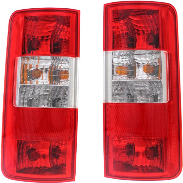 Tail Light Assembly Pair/Set for Ford Transit Connect 2010-2013, Right (Passenger) and Left (Driver), Replacement