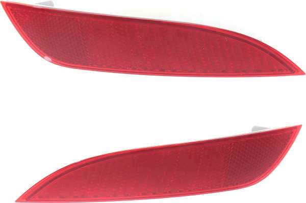 Rear Bumper Reflector Light for Ford Focus Hatchback 2015-2018, Right (Passenger) and Left (Driver), Replacement Pair/Set