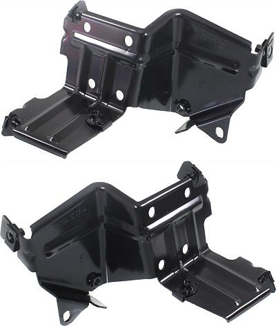 Front Bumper Bracket Pair/Set for GMC Sierra 2500 HD/3500 HD 2011-2014, Right (Passenger) and Left (Driver), Outer Replacement