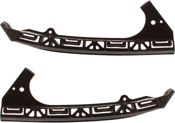 Pair/Set - Front Bumper Bracket Side Support for Honda Fit 2009-2014, Right (Passenger) and Left (Driver), Replacement Set