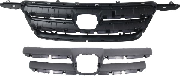 Grille Set for 2005-2006 Honda CR-V, Inner and Outer, Paintable Shell and Insert, Japan Built, Replacement