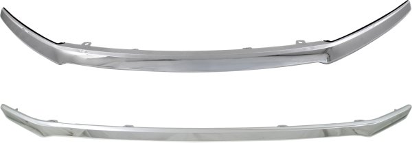 Upper and Lower Grille Molding Set for 2016-2018 Honda Pilot, Chrome Replacement