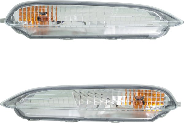 Pilot Signal Light Assembly Pair/Set for 2016-2018, Right (Passenger) and Left (Driver) Replacement, w/ Park Lights