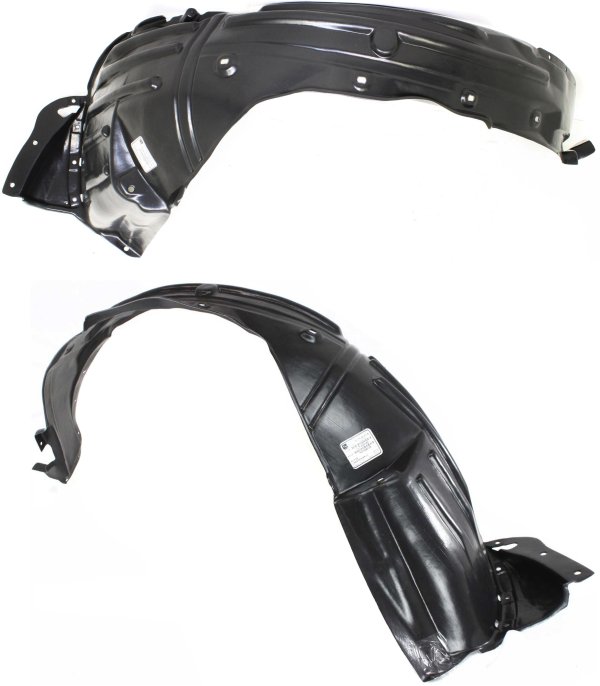 Front Fender Liner Pair/Set for 2012-2015 Honda Pilot, Includes Right (Passenger) and Left (Driver) Sides Replacement