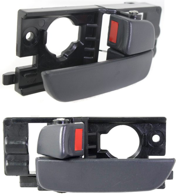 Front Interior Door Handle Pair/Set for Hyundai Accent 2006-2011, Right (Passenger) and Left (Driver) Replacement
