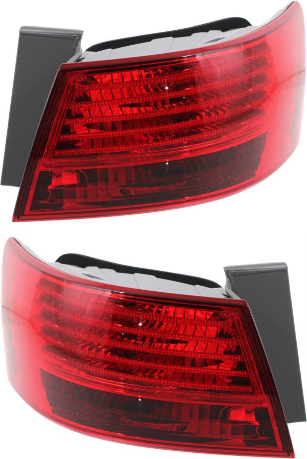 Tail Light Assembly Pair/Set for 2008-2010 Sonata, Outer, Right (Passenger) and Left (Driver) Replacement, From 12-17-07