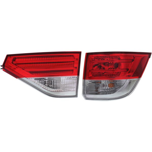 Tail Light Assembly Set for Honda Odyssey 2014-2017, Right (Passenger), Inner and Outer, LED, Replacement
