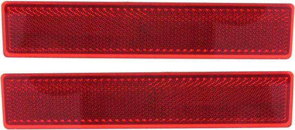 Rear Bumper Reflector Pair/Set for Honda Pilot 2006-2008, Right (Passenger) and Left (Driver), Replacement