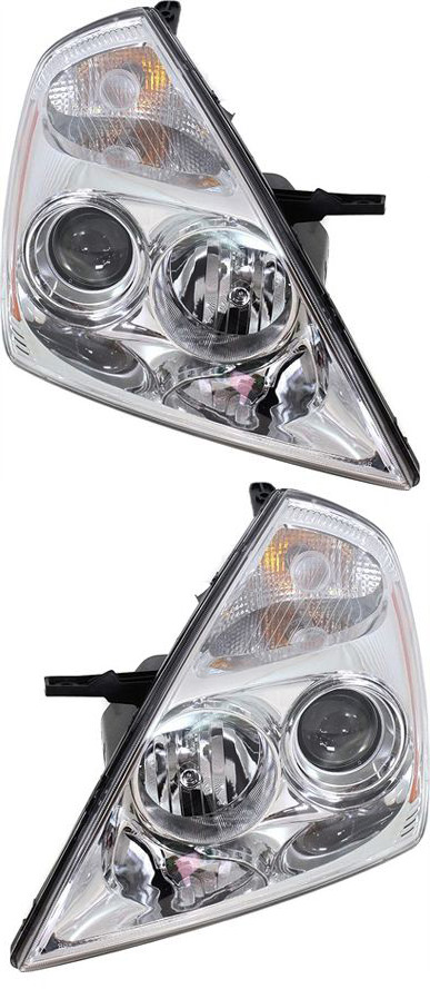 Headlight Assembly for 2008-2012 Kia Sedona, Halogen, Right (Passenger) and Left (Driver), Replacement Pair/Set
