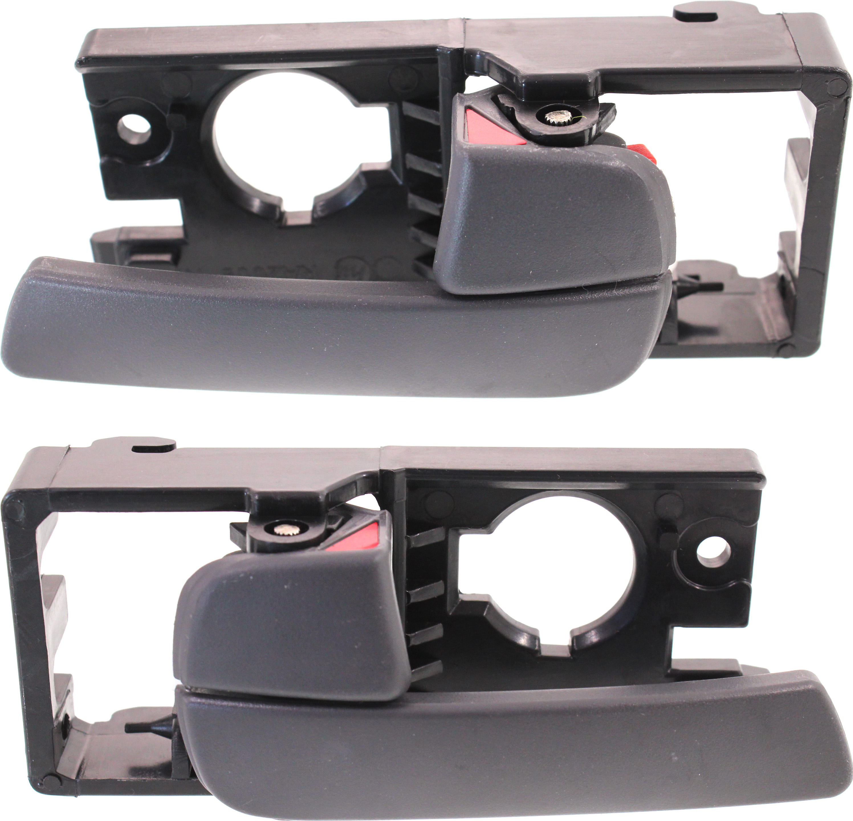 Front Door Handle Pair/Set for 2006-2011 Kia Rio/Rio5, Inside Gray Handle, Right (Passenger) and Left (Driver), Hatchback/Sedan Replacement