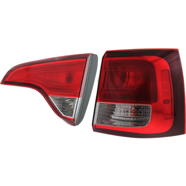 Tail Light Assembly for KIA Sorento 2014-2015, Right (Passenger) Side, Inner and Outer, Halogen Replacement