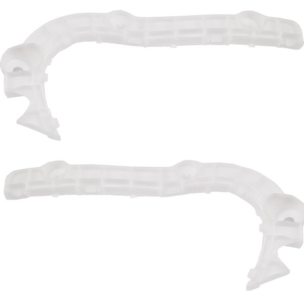 Front Bumper Bracket Pair/Set for 2007-2009 Mitsubishi Outlander, Right (Passenger) and Left (Driver), Upper, Replacement