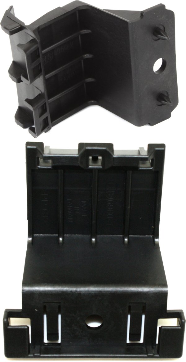Front Bumper Bracket Pair/Set for Mazda Mazda 3 2010-2013, Right (Passenger) and Left (Driver), Plastic Replacement