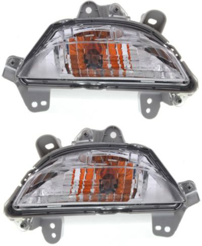 Signal Light Assembly Pair/Set for Mazda 3 Hatchback/Sedan (2014-2016), Right (Passenger) and Left (Driver), Replacement
