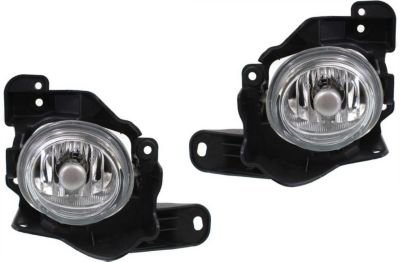 Front Fog Light Assembly for Mazda 3 2010-2013, Right (Passenger) and Left (Driver), Halogen, Replacement Pair/Set