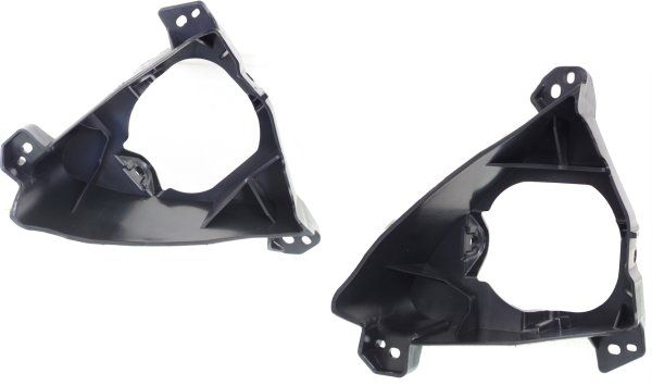 Fog Light Bracket Pair/Set for Mazda 5 2012-2017, Right (Passenger) and Left (Driver), Textured, Plastic, Replacement
