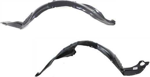 Front Fender Liner Pair/Set for 2006-2008 Mazda 6, Includes Right (Passenger) and Left (Driver) Liners, Replacement
