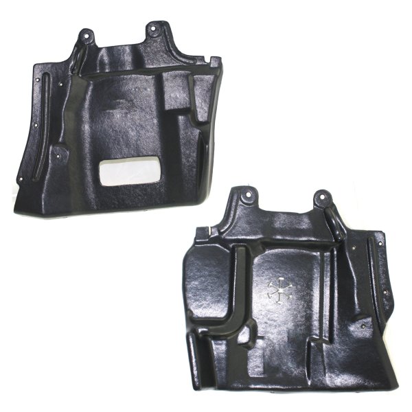 Engine Splash Shield Pair/Set for Mitsubishi Outlander 2003-2006, Right (Passenger) and Left (Driver) Under Cover Replacement