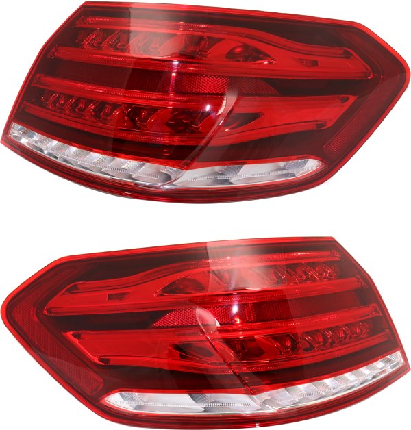 Tail Light Assembly for 2014 Mercedes-Benz E-Class Sedan, Outer, Right (Passenger) and Left (Driver) Side, Replacement Pair/Set