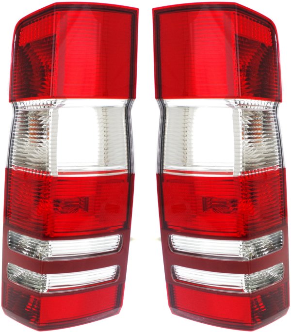 Tail Light Assembly Pair/Set for Mercedes Benz Sprinter 2010-2018, Right (Passenger) and Left (Driver), Replacement