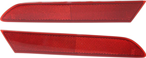 Rear Bumper Reflector Pair/Set for Mazda CX-7 2010-2012, Right (Passenger) and Left (Driver), Inner Replacement