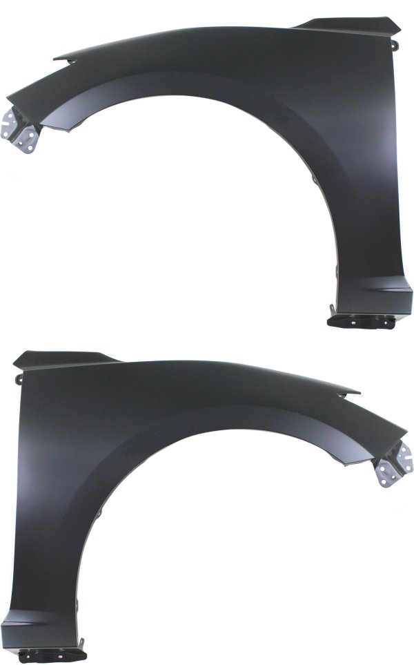 Front Fender Pair/Set for Mazda 3 2014-2018, Right (Passenger) & Left (Driver), Primed (Ready to Paint), Steel Material, Without Signal Light Hole Replacement