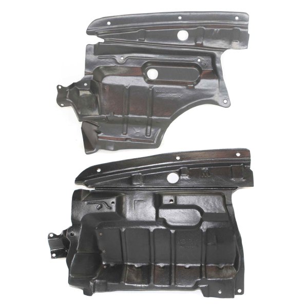 Engine Splash Shield Pair/Set for 2000-2001 Nissan Maxima, Under Cover, Right (Passenger) and Left (Driver) Replacement