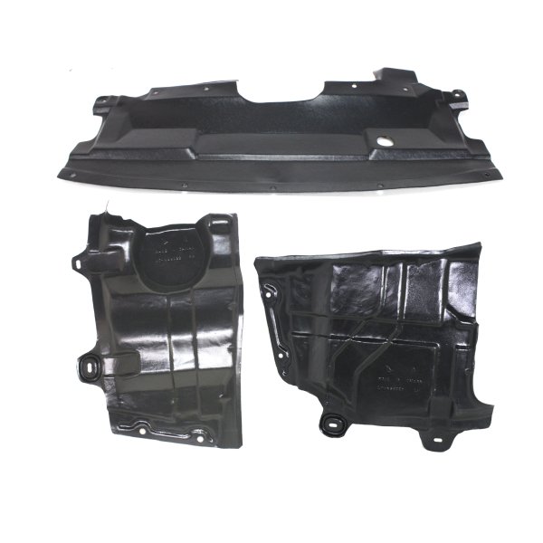 Engine Splash Shield for Nissan Altima 2002-2006 / Maxima 2004-2008, 3-Piece Set, Replacement Set