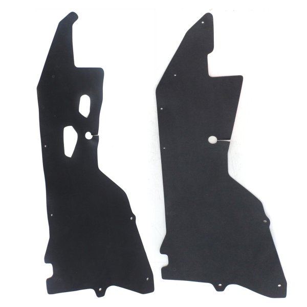 Engine Splash Shield Pair/Set for Nissan Frontier 1999-2004, Right (Passenger) and Left (Driver) Under Cover, Replacement