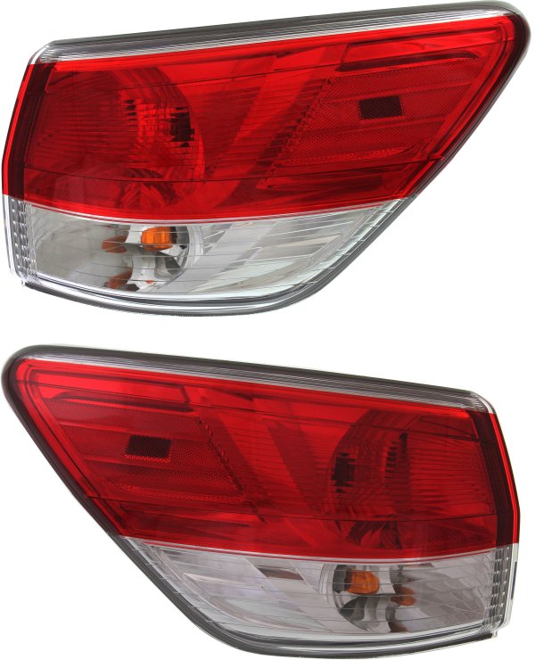 Tail Light Assembly Pair/Set for 2013-2016 Nissan Pathfinder, Right (Passenger) and Left (Driver) Replacement