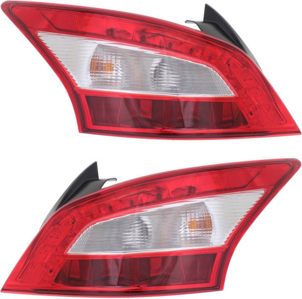 Tail Light Assembly for Nissan Maxima 2009-2011, Right (Passenger) and Left (Driver), Replacement Pair/Set