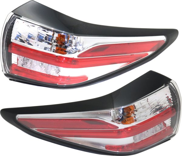 Tail Light Assembly for Nissan Murano 2015-2018, Outer, Right (Passenger) and Left (Driver), Replacement Pair/Set