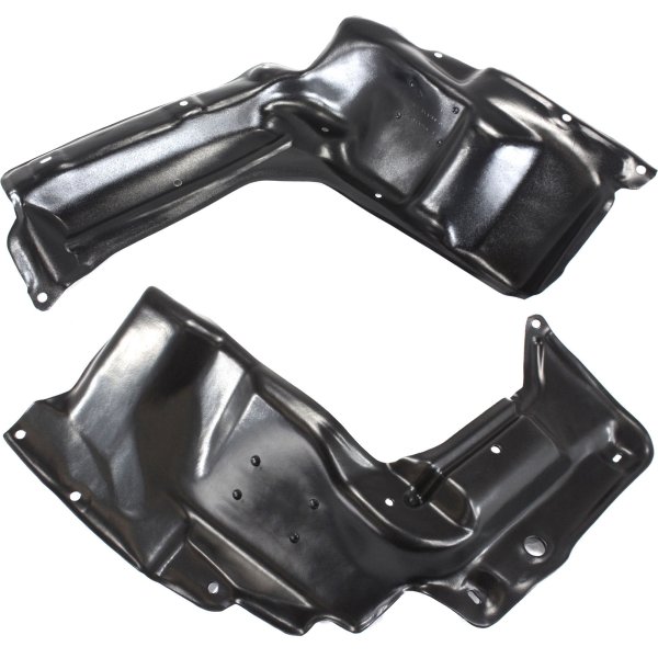 Engine Splash Shield Pair/Set for Pontiac Vibe 2003-2008, Under Cover, Right (Passenger) and Left (Driver), Automatic Transmission, Base Model Replacement