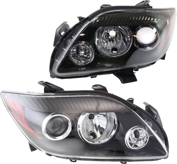 Headlight Pair/Set for 2008-2010 TC, Right (Passenger) and Left (Driver), Lens and Housing, Without Base Package Replacement