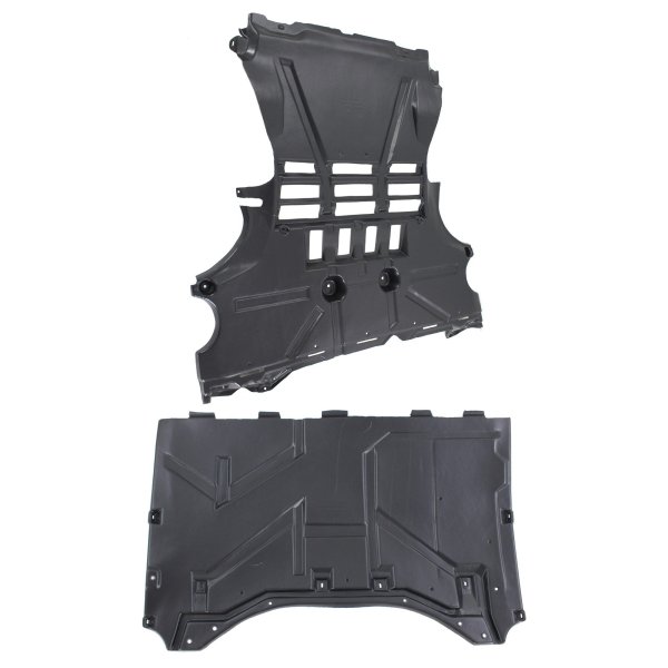 Engine Splash Shield Pair/Set for Smart Fortwo 2010-2013, Right (Passenger) and Left (Driver) Side Replacement