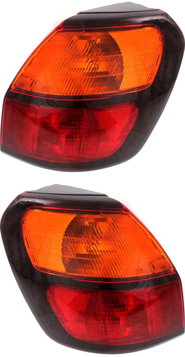 Tail Light Assembly for Subaru Outback 2000-2004, Outer Halogen Pair/Set of 2, Right (Passenger) and Left (Driver) Replacement
