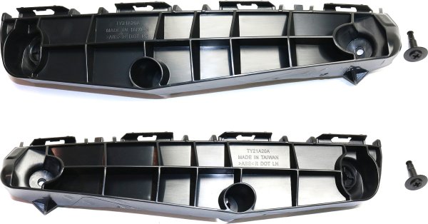 Pair/Set - Front Bumper Support for Toyota Prius 2016-2022, Right (Passenger) and Left (Driver), Plastic, Replacement Set