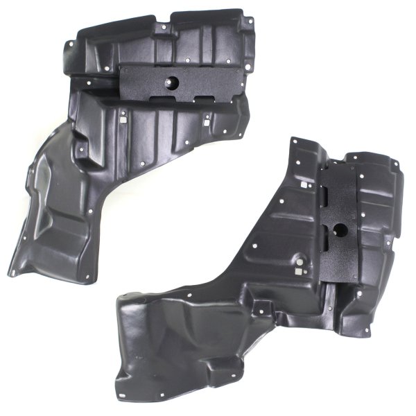 Engine Splash Shield Pair/Set for 2004-2009 Toyota Prius, Under Cover, Right (Passenger) and Left (Driver) Replacement