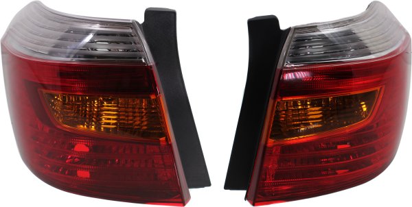 Tail Light Pair/Set for 2008-2010 Toyota Highlander, Right (Passenger) and Left (Driver) Side Replacement
