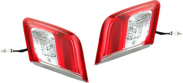 Tail Light Pair/Set for 2010-2011 Toyota Camry, Right (Passenger) and Left (Driver) Inner Replacement